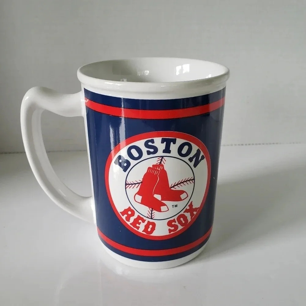 Boston Red Sox MLB By  Russ Berrie & Company Blue/White/Red Coffee Mug.